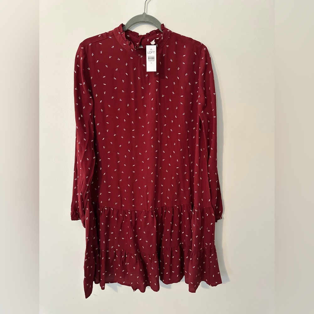 LOFT Red Dress NWT